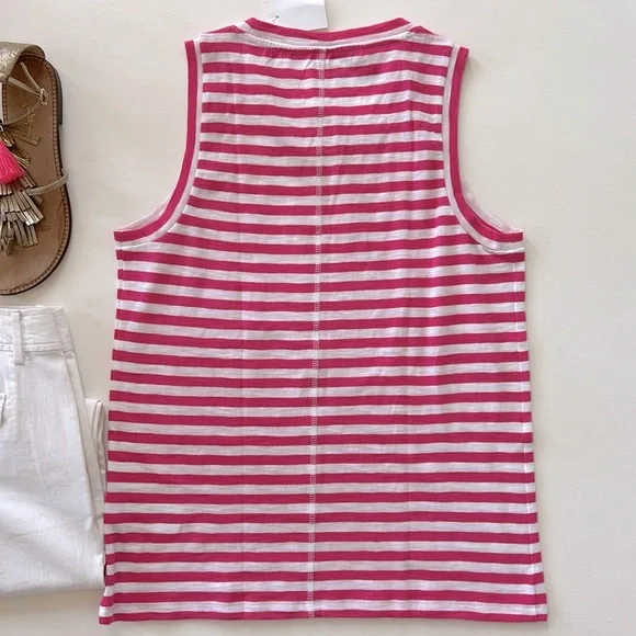 J. Crew Stripes Girlfriend Tank - Picture 7 of 7